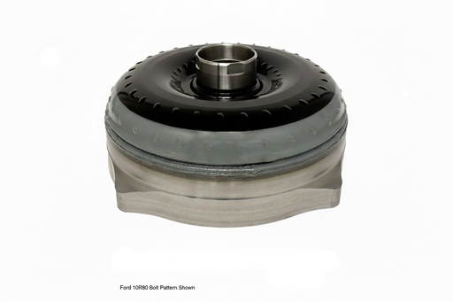 GM Pro Series 10L90 Torque Converter, showcasing the billet steel front cover and the clutch pack assembly.